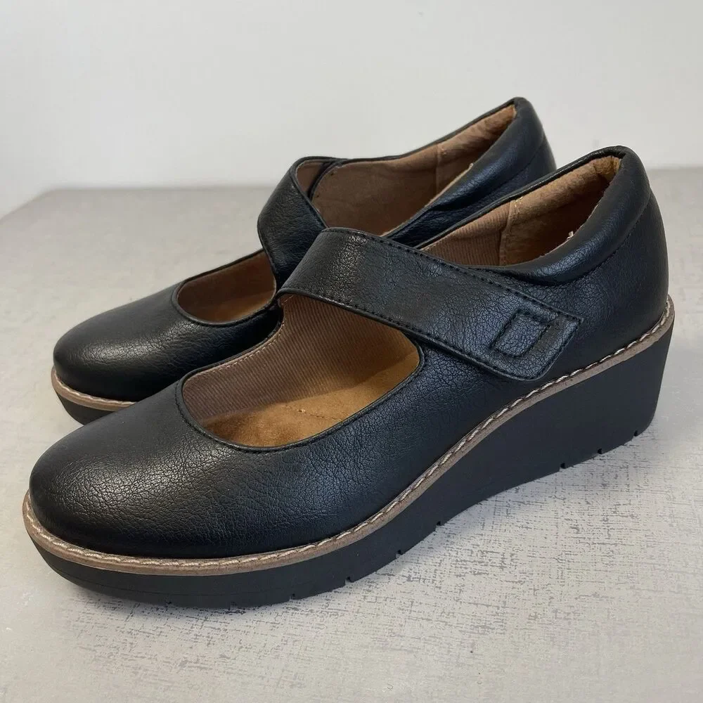 Eurosoft by‎ Sofft Women's Franlee Wedge Mary Jane Shoes 8M Preppy Comfort